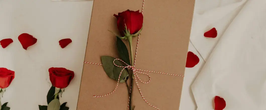 Close-up view of a blooming red rose showing curved petals spiraling inward like a heart unfolding, demonstrating why roses symbolize love